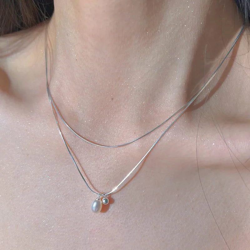 Collier Perle Femme — Élégance Naturelle