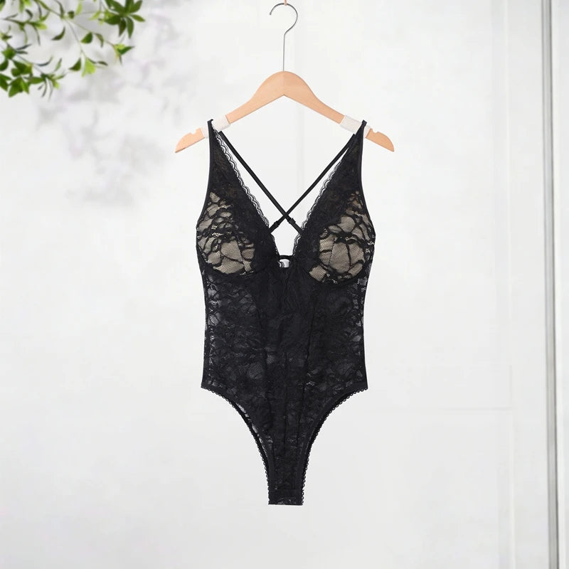 Body Dentelle Femme — Élégance Noire