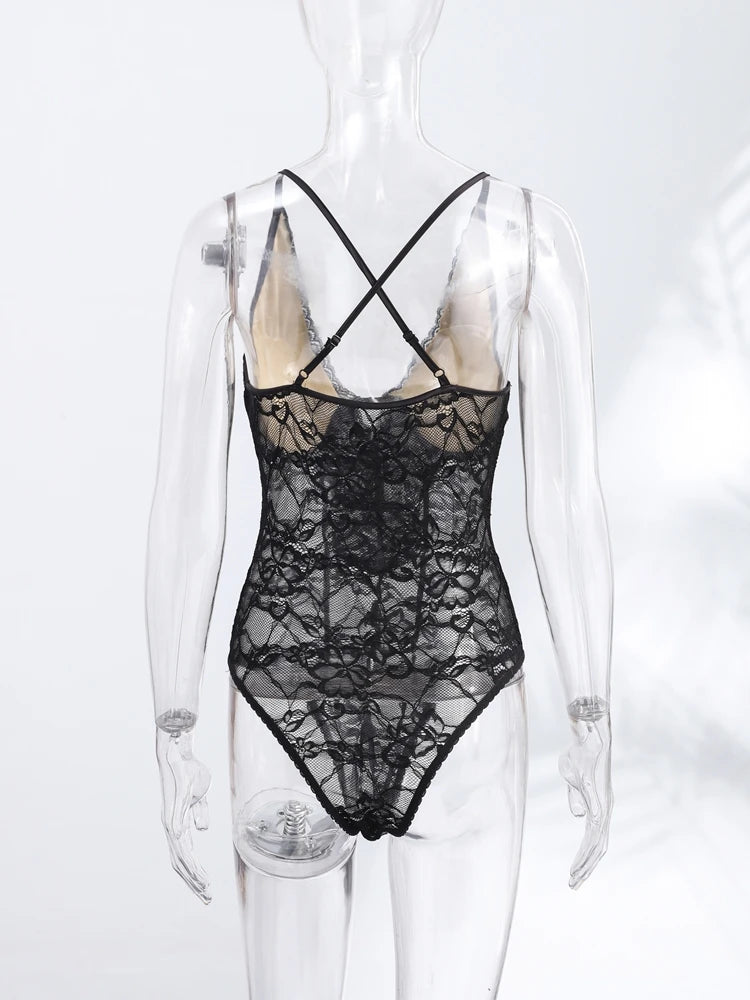 Body Dentelle Femme — Élégance Noire