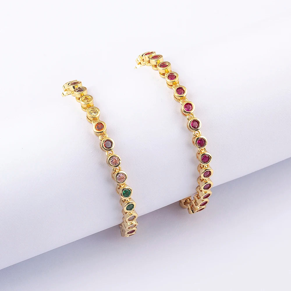Bracelet Cristal Femme — Éclat Doré