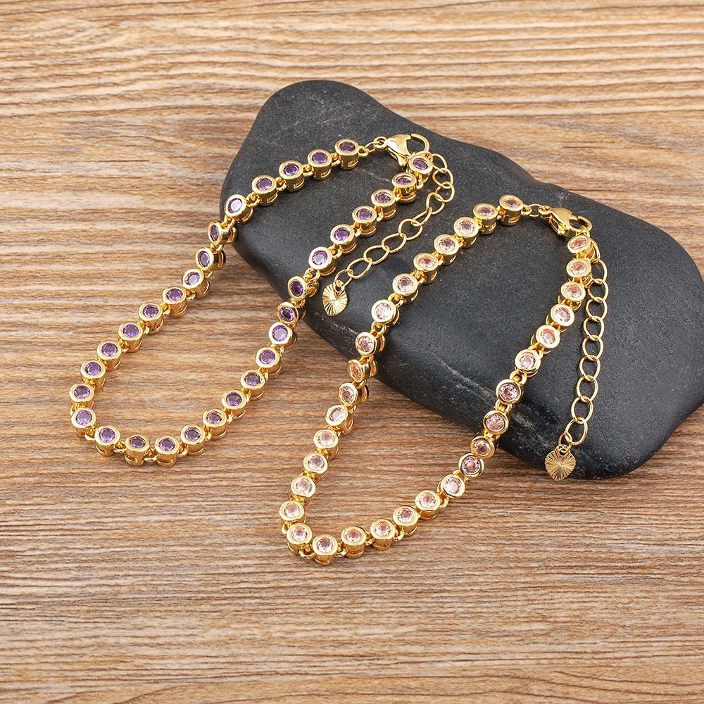 Bracelet Cristal Femme — Éclat Doré