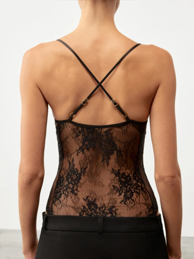 Body Dentelle Femme — Élégance Noire