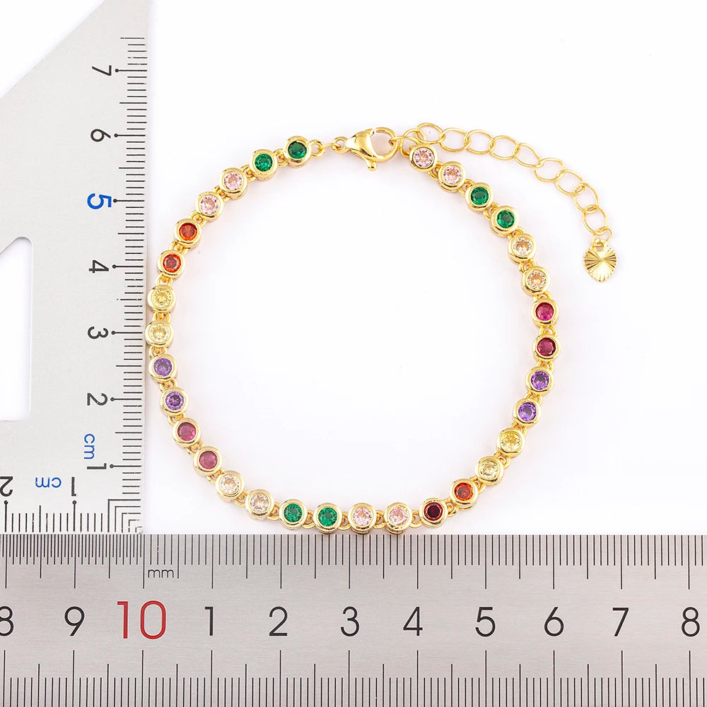 Bracelet Cristal Femme — Éclat Doré