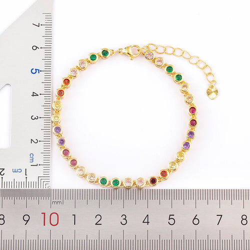 Bracelet Cristal Femme — Éclat Doré